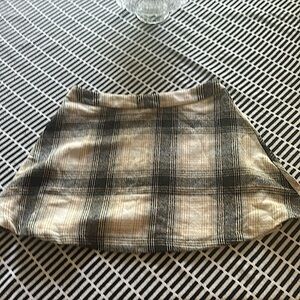 SHEIN plaid flannel skirt